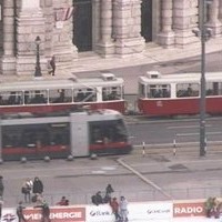 Vienna Rathaus Tram webcam