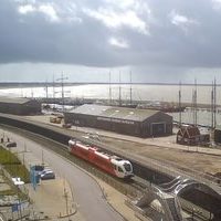 Harlingen Harbour railway webcam