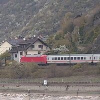 Bahn Hirzenach Railway Rhine webcam
