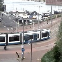 Amsterdam Eastern Docklands light rail webcam